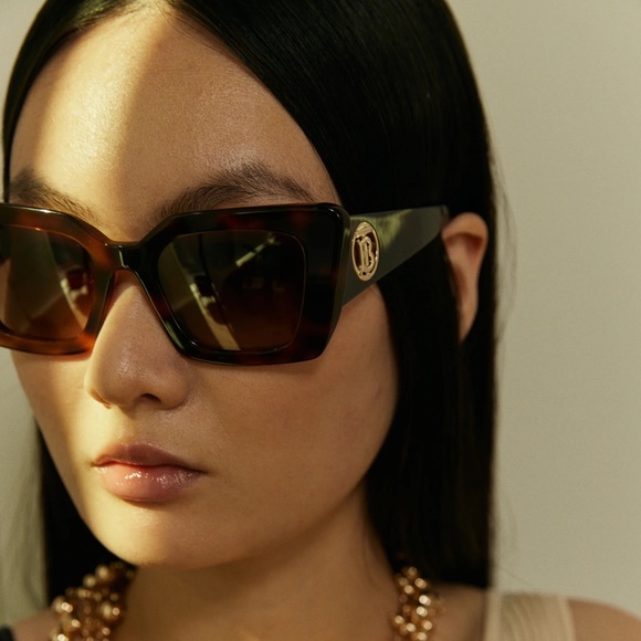 NEW BURBERRY DAISY BE4344 WOMEN HAVANA BROWN CAT EYE SUNGLASSES BE4344F 331613 - Picture 3 of 14